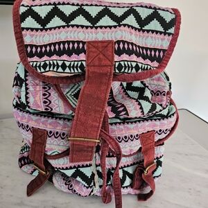 Women's Cotton Boho Surf Backpack